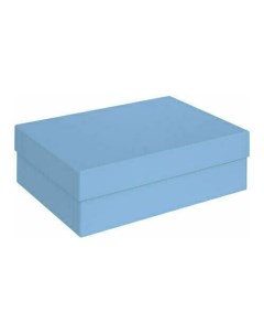 Подарочная коробка голубая 21 х 15 х 7 см Красота в деталях