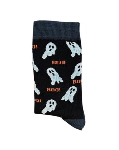 Носки Fear Boo 40 45 черный Krumpy socks