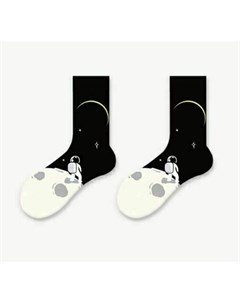 Носки На краю луны 35 40 черный Krumpy socks