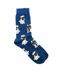 Носки Angry Animal Мопс 37 44 синий Krumpy socks