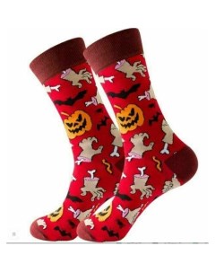 Носки Mood Хэллоуин 40 45 красный Krumpy socks