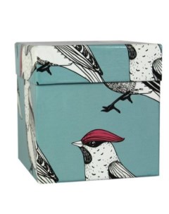 Коробка подарочная Птица с малиновым гребешком 21 х 14 х 8 см Symbol