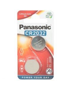 Батарейка CR2032 Power Cells литиевая 3 В блистер 2 шт УТ 00000239 Panasonic