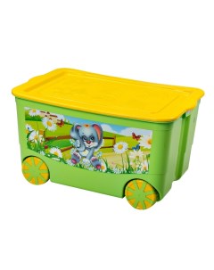 Ящик для игрушек на колесах пластик 61 3х40 8х33 5 см KidsBox 449 Эльфпласт