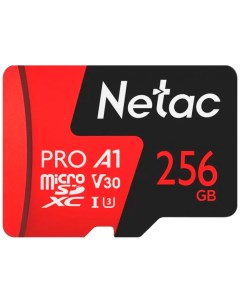 Карта памяти microSDXC 256Gb Class10 P500 Extreme Pro adapter Netac