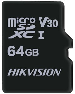Карта памяти microSDXC 64Gb Class10 HS TF C1STD 64G ZAZ01X00 OD w o adapter Hikvision