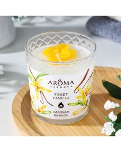 Свеча ароматическая сладкая ваниль 140 г Aromantique