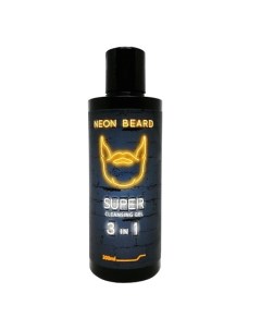 Супер очищающий гель для лица и бороды GOLD NEON Солнечный Апельсин 200 Neon beard