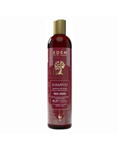 DETOX Шампунь для волос уплотняющий с кератином и аминокислотами Red Wine 350 Eden