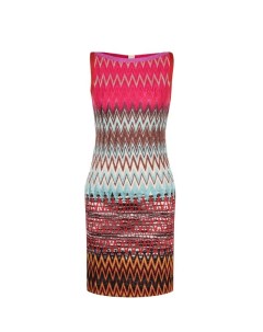 Приталенное вязаное мини платье Missoni