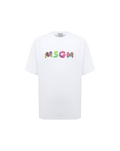 Хлопковая футболка Msgm