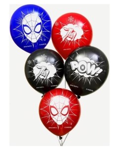 Воздушные шары Pow человек паук Набор 25 шт 12 дюйм Marvel comics