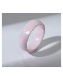 Кольцо керамика Минимал огранка ромб цвет розовый 16 размер Vel vett