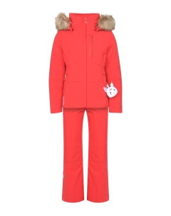 Красный горнолыжный комплект с курткой и брюками детский Poivre blanc