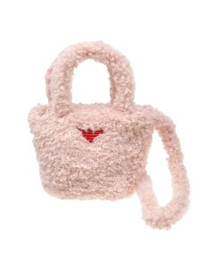 Розовая сумка с лого 20x18x10 см детская Emporio armani