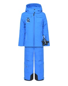 Синий горнолыжный комплект с курткой и полукомбинезоном детский Poivre blanc