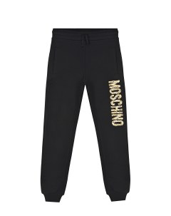 Черные спортивные брюки с логотипом детские Moschino