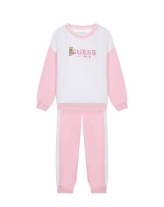 Комплект толстовка и брюки розовый детский Guess