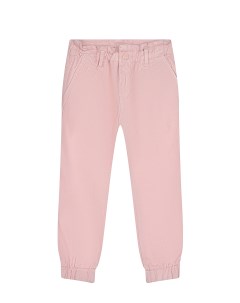 Розовые брюки с поясом на резинке детские Guess