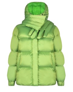 Зеленая куртка с шарфом Vivetta