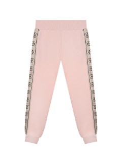 Розовые спортивные брюки с лампасами детские Guess