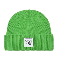 Зеленая шапка с лого Vivetta