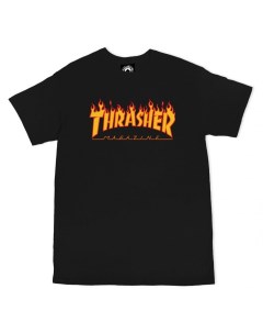 Футболка Flame Logo Black 2023 Thrasher