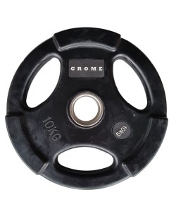 Диск олимпийский обрезиненный D 51 10 кг WP074 черный Grome fitness