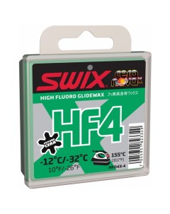 Парафин высокофтористый HF4X Green 12 С 32 С 40 г Swix