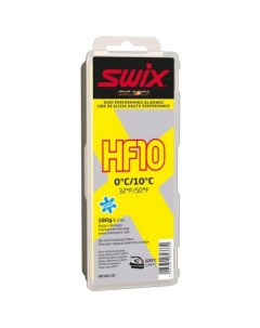 Парафин высокофтористый HF10X Yellow 0 С 10 С 180 г Swix