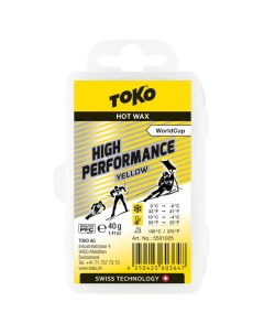 Парафин высокофтористый High Performance yellow 0 С 6 С 40 г Toko