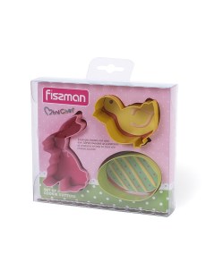 Набор формочек для вырезания печенья 3 шт Fissman