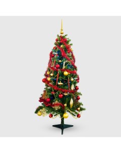 Ель искусственная с игрушками и гирляндой 150 см Yuzu christmas tree