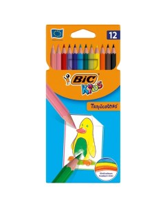 Цветные карандаши Tropicolors 12 цветов Bic