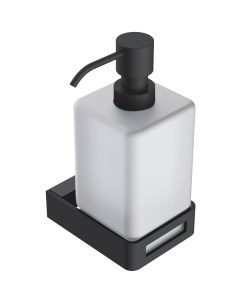 Дозатор для жидкого мыла Q чёрный 7 6х11х16 3 см Boheme