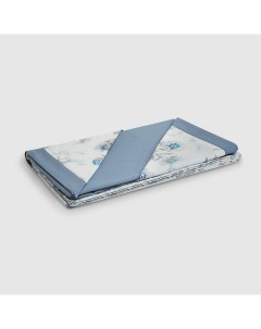 Комплект постельного белья Platinum белый с голубым Евро Emanuela galizzi