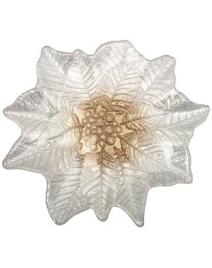 Блюдо Poinsettia White Gold 27х26 см Аксам
