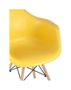 Кресло Bari в стиле Eames DAW желтый La-alta