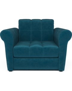 Кресло Гранд бархат сине зеленый STAR VELVET 43 BLACK GREEN ППУ кровать Mebel ars