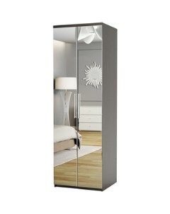 Шкаф для одежды Комфорт МШ 21 90х45 с зеркалами венге Шарм-дизайн