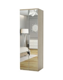 Шкаф для одежды Комфорт МШ 21 110х60 с зеркалами дуб сонома Шарм-дизайн
