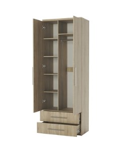Шкаф комбинированный с ящиками Мелодия МКЯ 22 80х60 дуб сонома Шарм-дизайн