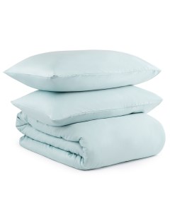 Комплект постельного белья 1 5 спальный Essential цвет голубой Tkano