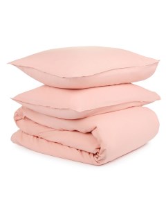 Комплект постельного белья 1 5 спальный Essential цвет пыльной розы Tkano
