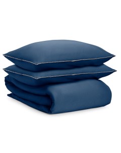 Комплект постельного белья 1 5 спальный Essential цвет синий Tkano