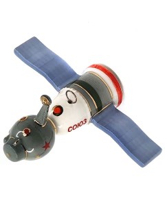 Елочная игрушка Ретро Космос Союз Фарфоровая мануфактура