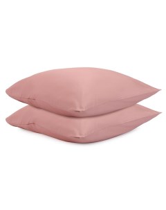 Комплект наволочек 70x70см Essential цвет розовый Tkano