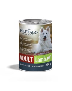 ADULT Влажный корм для взрослых собак всех пород ягненок 400 гр Mr.buffalo