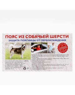 Пояс из собачьей шерсти от переохлаждения размер 44 46 Азовцева с.н. ип