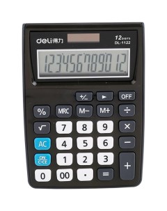 Калькулятор настольный E1122 GREY Deli